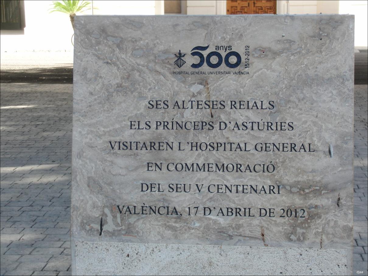 Placas conmemorativas Valencia